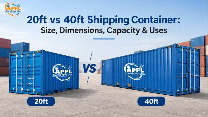20ft vs 40ft Shipping Container: Size, Dimensions, Capacity & Uses