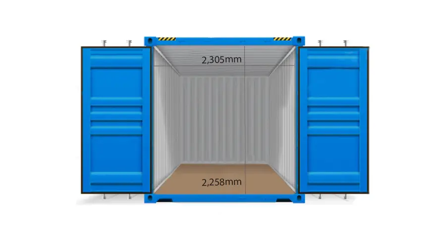 door-opening of 20 feet General Purpose container