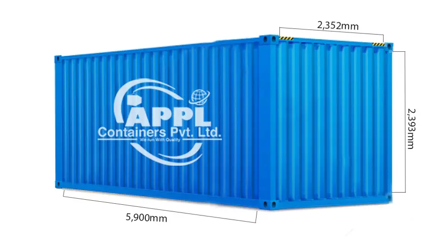 internal dimensions of 20 feet General Purpose container